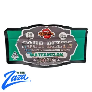 Devour Sour Belts Watermelon edibles 3000mg cannabis product