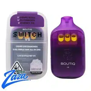 Boutiq Switch V5 Grape Soda x Glowberry x Cherry Pie 2g vape cannabis product