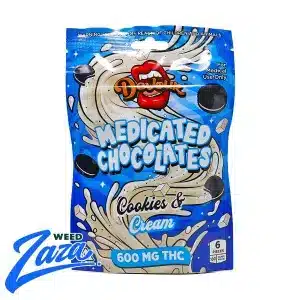 Devour Cookies and Cream medicated chocolates 600mg cannabis edible