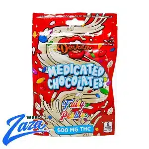Devour Fruity medicated chocolates 600mg cannabis edible