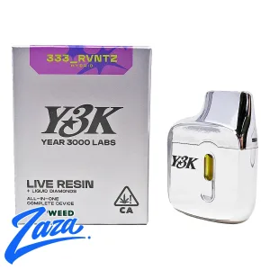 Y3K 333 RVNTS 2g Live Resin Liquid Diamonds AIO