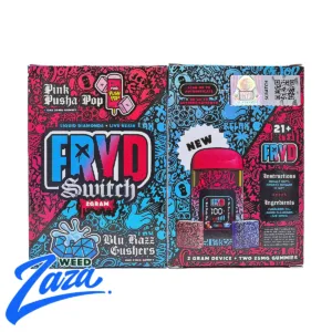 Fryd Switch Live Resin Liquid Diamonds Dispo (2g) - Pink Pusha Pop x Blu Razz Gusherz